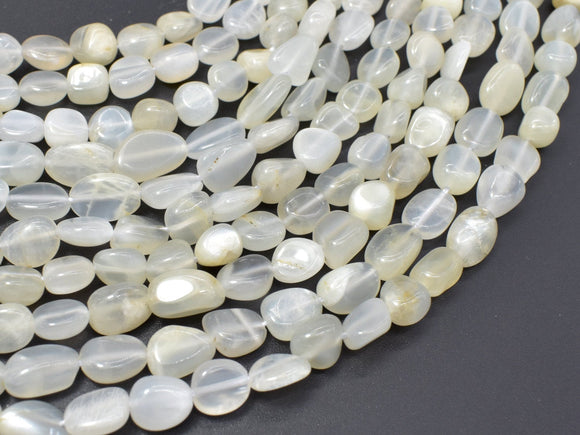 Moonstone, 6x8mm Nugget Beads, 15 Inch-Gems: Nugget,Chips,Drop-BeadDirect