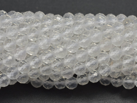 Clear Quartz 3.8mm Micro Faceted Round-BeadDirect