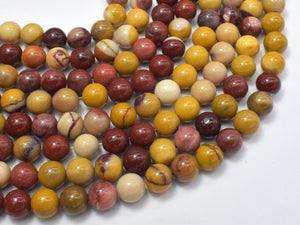 Mookaite Beads, Round, 8mm-Gems: Round & Faceted-BeadDirect