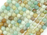 Amazonite Beads, 6mm Faceted Round Beads-BeadDirect