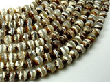 Tibetan Agate Beads, 8mm Faceted Round Beads, 12.5 Inch-Agate: Round & Faceted-BeadDirect