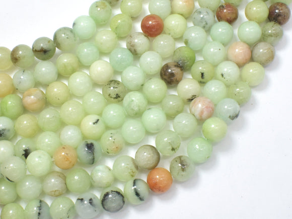 Jade - Light Green, 8mm, Round-BeadDirect