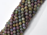 Ruby Apatite, Ruby in Kyanite, 6mm Round Beads-BeadDirect