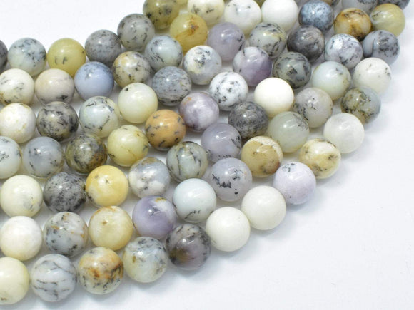 Dendritic Opal, Moss Opal, 10mm (10.5mm) Round-Gems: Round & Faceted-BeadDirect