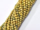 Green Muscovite 4mm Round Beads, 15 Inch-BeadDirect