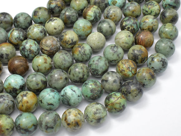 African Turquoise, 12mm Round Beads-Gems: Round & Faceted-BeadDirect
