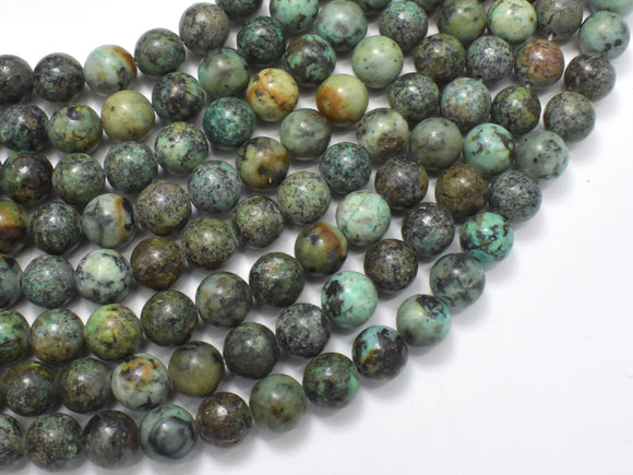 African Turquoise Beads, 8mm (8.6mm) Round-BeadDirect