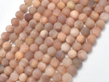 Matte Sunstone Beads, Round, 6mm-Gems: Round & Faceted-BeadDirect