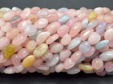 Beryl, Aquamarine, Morganite, Heliodor, 6x8 Nugget Beads-Gems: Nugget,Chips,Drop-BeadDirect