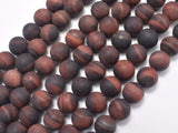 Matte Red Tiger Eye Beads, Round, 10mm, 15 Inch-Gems: Round & Faceted-BeadDirect