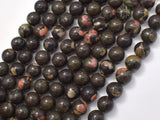 Plum Blossom Jade Beads, 8mm (8.7mm) Round-Gems: Round & Faceted-BeadDirect