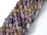 Super Seven Beads, Cacoxenite Amethyst, Approx 6x7mm Nugget Beads-Gems: Nugget,Chips,Drop-BeadDirect
