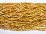 Yellow Jade Beads, 4mm (4.5mm) Round Beads-Gems: Round & Faceted-BeadDirect