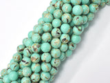 Shell Turquoise Howlite-Green, 8mm (8.5mm)-BeadDirect