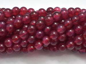 Fuchsia Agate Beads, 8mm Round Beads-BeadDirect