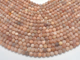 Matte Sunstone Beads, Round, 6mm-Gems: Round & Faceted-BeadDirect