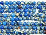 Blue Impression Jasper, 6mm Round Beads-Gems: Round & Faceted-BeadDirect