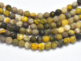 Bumblebee Jasper 3mm Micro Faceted Round-BeadDirect