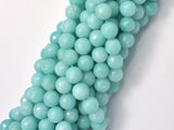 Jade-Light Blue, 8mm Faceted Round-Gems: Round & Faceted-BeadDirect