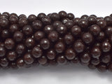 Jade Beads, Coffee, 8mm Faceted Round, 14.5 Inch-Gems: Round & Faceted-BeadDirect