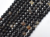 Black Tourmaline Beads, 6mm, Round-BeadDirect