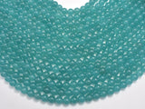 Jade Beads, Teal, 8mm Round Beads-Gems: Round & Faceted-BeadDirect