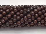 Jade Beads, Coffee, 6mm Faceted Round, 14.5 Inch-Gems: Round & Faceted-BeadDirect