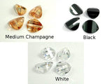 CZ beads,10x12mm Faceted Wedged Drop-Cubic Zirconia-BeadDirect