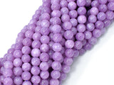 Malaysia Jade Beads- Lilac, 6mm (6.4mm) Round Beads-Gems: Round & Faceted-BeadDirect