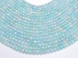 Mystic Coated Agate-Light Blue, 6mm Faceted Round-Agate: Round & Faceted-BeadDirect