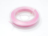 2Rolls Pink Stretch Elastic Beading Cord, 0.5mm, 2 Rolls-20 Meters-Metal Findings & Charms-BeadDirect