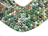 Indian Agate, 12mm Faceted Round-Gems: Round & Faceted-BeadDirect