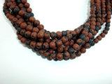 Matte Mahogany Obsidian, 6mm Round Beads-Gems: Round & Faceted-BeadDirect