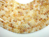 Matte Yellow Jade, 8mm Round Beads-Gems: Round & Faceted-BeadDirect