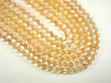 Genuine Citrine Beads, 8mm Round Beads-Gems: Round & Faceted-BeadDirect