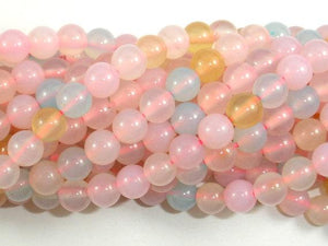 Agate Beads, 6mm(6.5mm) Round Beads-Gems: Round & Faceted-BeadDirect