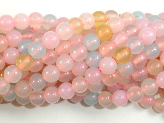 Agate Beads, 6mm(6.5mm) Round Beads-Gems: Round & Faceted-BeadDirect