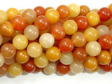 Genuine Old Yellow Jade Beads, Round, 8mm-Ebeader