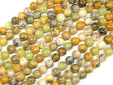 Dendritic Opal Beads, Yellow Moss Opal Beads, 6mm Round Beads-Gems: Round & Faceted-BeadDirect