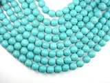 Howlite Turquoise Beads, 12mm Round Beads-Gems: Round & Faceted-BeadDirect