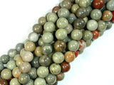 Silver Leaf Jasper Beads, 8mm Round Beads-Gems: Round & Faceted-BeadDirect
