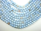 Light Blue Agate Beads, 8mm Round Beads-Gems: Round & Faceted-BeadDirect