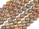 Bamboo Leaf Jasper Beads, 10 mm Round Beads-Gems: Round & Faceted-BeadDirect