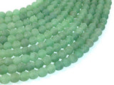 Matte Green Aventurine Beads, 6mm Round Beads-Gems: Round & Faceted-BeadDirect