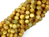 Golden Tiger Eye, 8mm Round Beads-Gems: Round & Faceted-BeadDirect