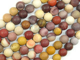Matte Mookaite Beads, 8mm Round Beads-Gems: Round & Faceted-BeadDirect