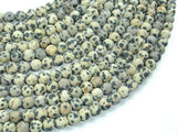 Matte Dalmation Jasper Beads, 6mm Round Beads-Gems: Round & Faceted-BeadDirect