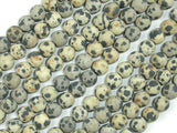 Matte Dalmation Jasper Beads, 6mm Round Beads-Gems: Round & Faceted-BeadDirect