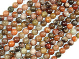 Orange River Jasper, 6mm Round Beads-Gems: Round & Faceted-BeadDirect