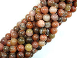 Orange River Jasper, 8mm Round Beads-Gems: Round & Faceted-BeadDirect